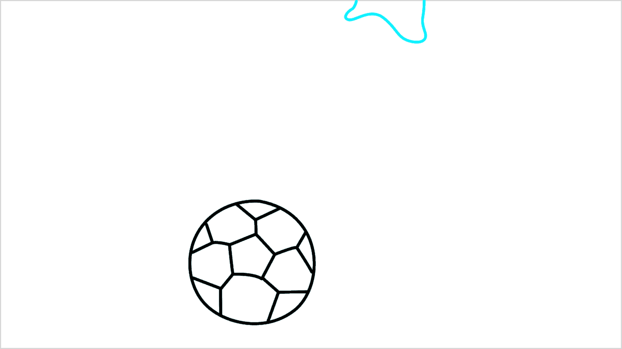 Cómo dibujar a un jugador de fútbol dando una patada a una pelota paso a paso (5)