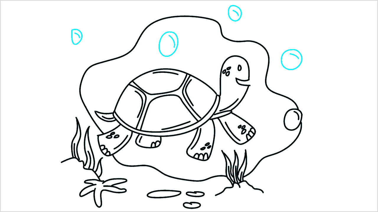Cómo dibujar bajo el agua paso a paso (14)