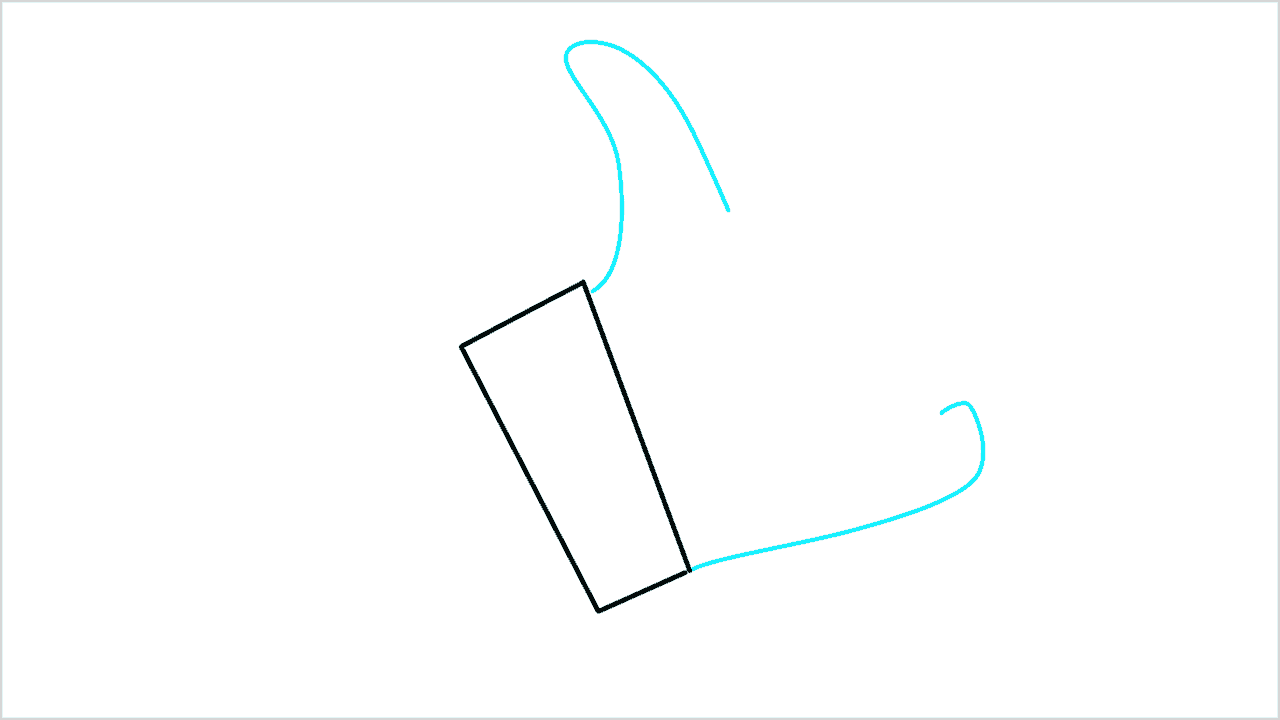 Cómo dibujar el símbolo de like paso a paso (2)