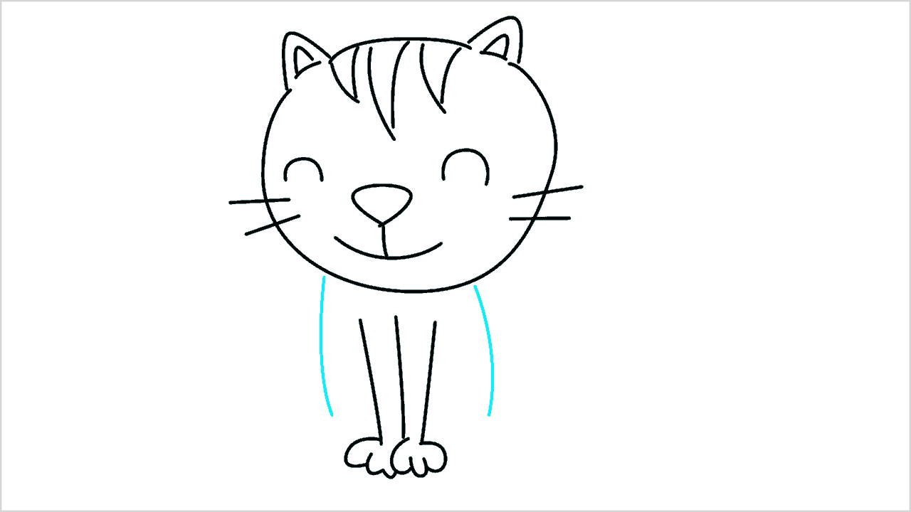 Cómo dibujar gatos bebés paso a paso (9)