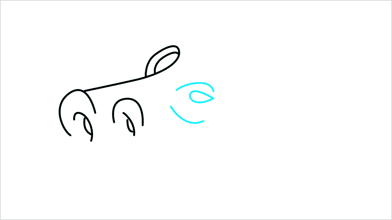 Cómo dibujar la cabeza de una jirafa paso a paso (4)