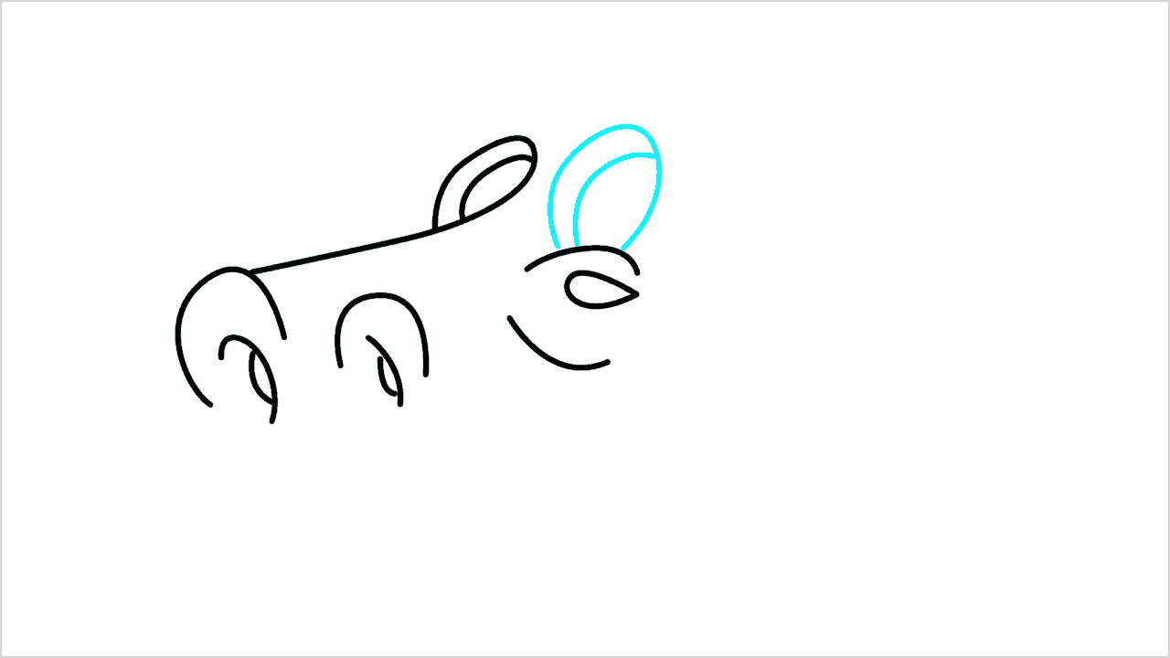 Cómo dibujar la cabeza de una jirafa paso a paso (5)