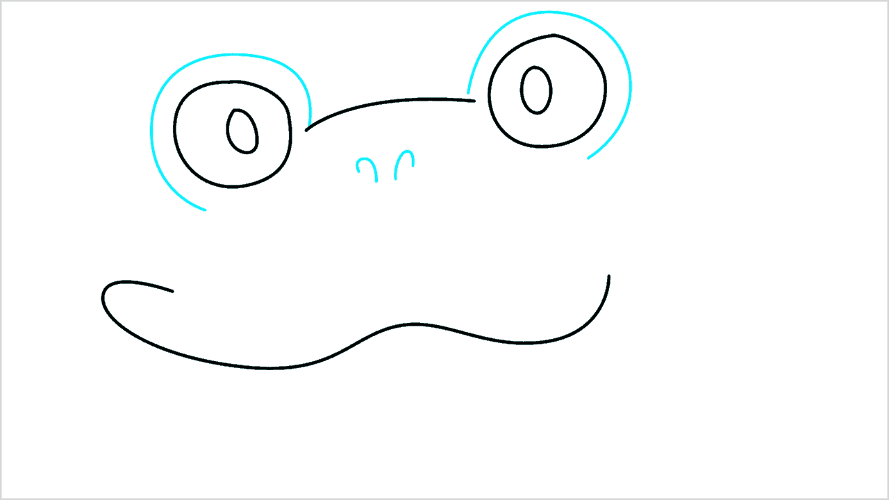Cómo dibujar la cabeza de una rana paso a paso (3)