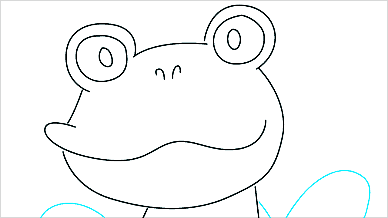Cómo dibujar la cabeza de una rana paso a paso (5)