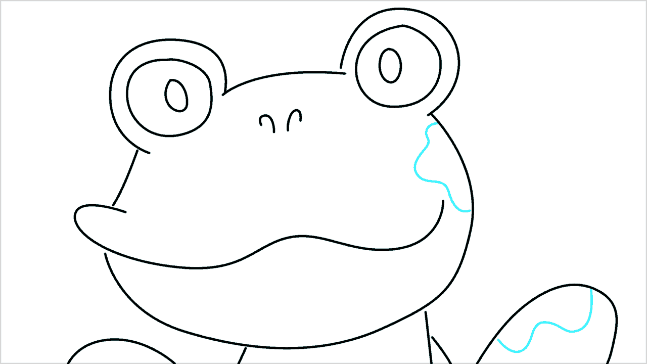 Cómo dibujar la cabeza de una rana paso a paso (6)