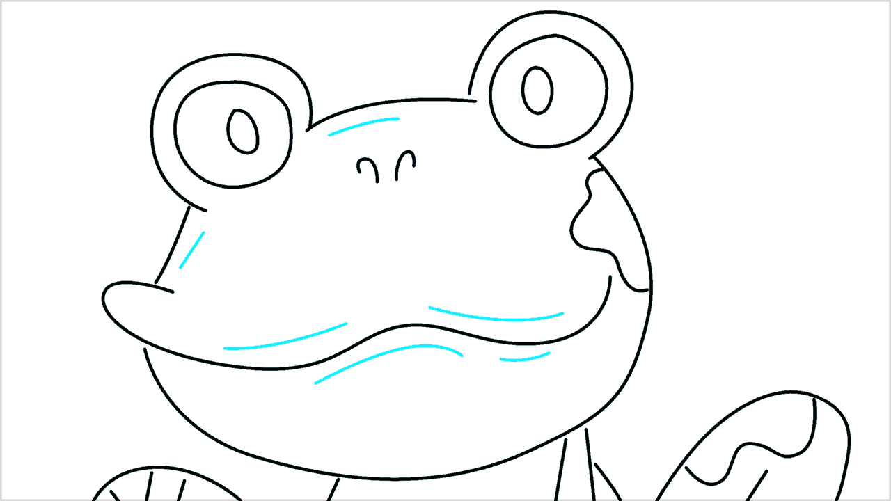 Cómo dibujar la cabeza de una rana paso a paso (8)