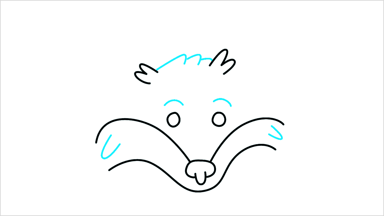 Cómo dibujar la cara de un zorro paso a paso (4)