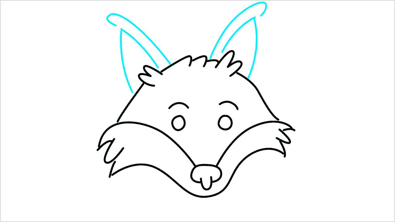Cómo dibujar la cara de un zorro paso a paso (6)