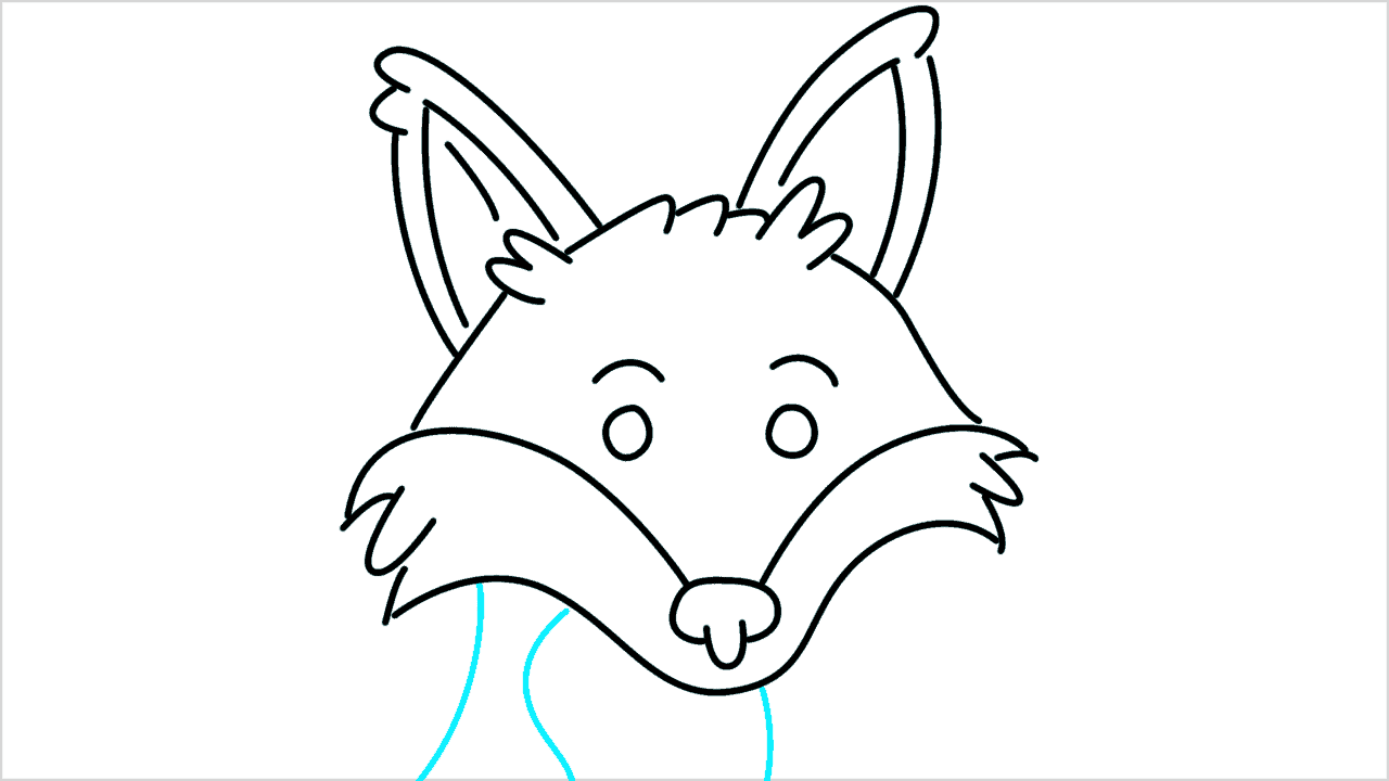 Cómo dibujar la cara de un zorro paso a paso (8)