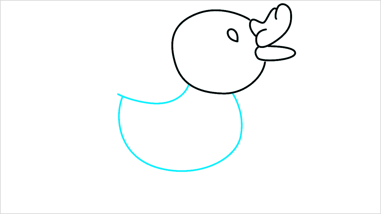 Cómo dibujar un Pato (duckling) Paso a Paso (4)