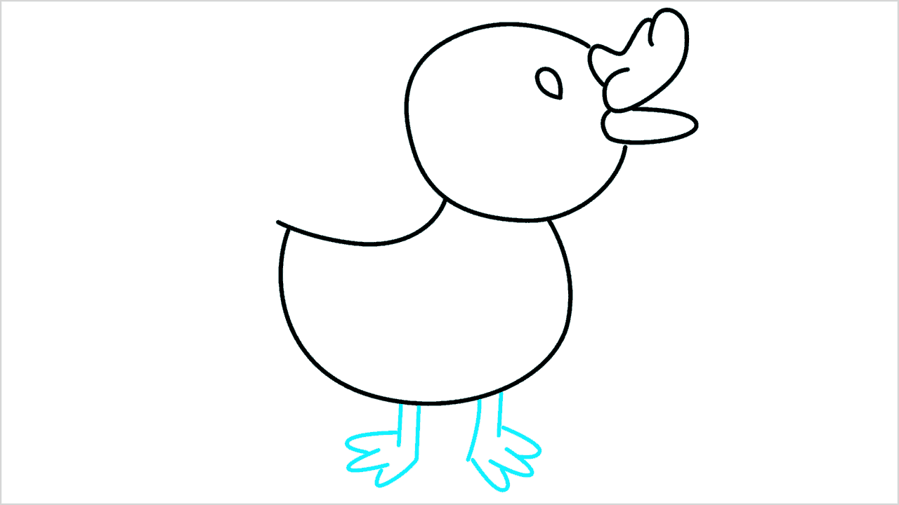 Cómo dibujar un Pato (duckling) Paso a Paso (5)