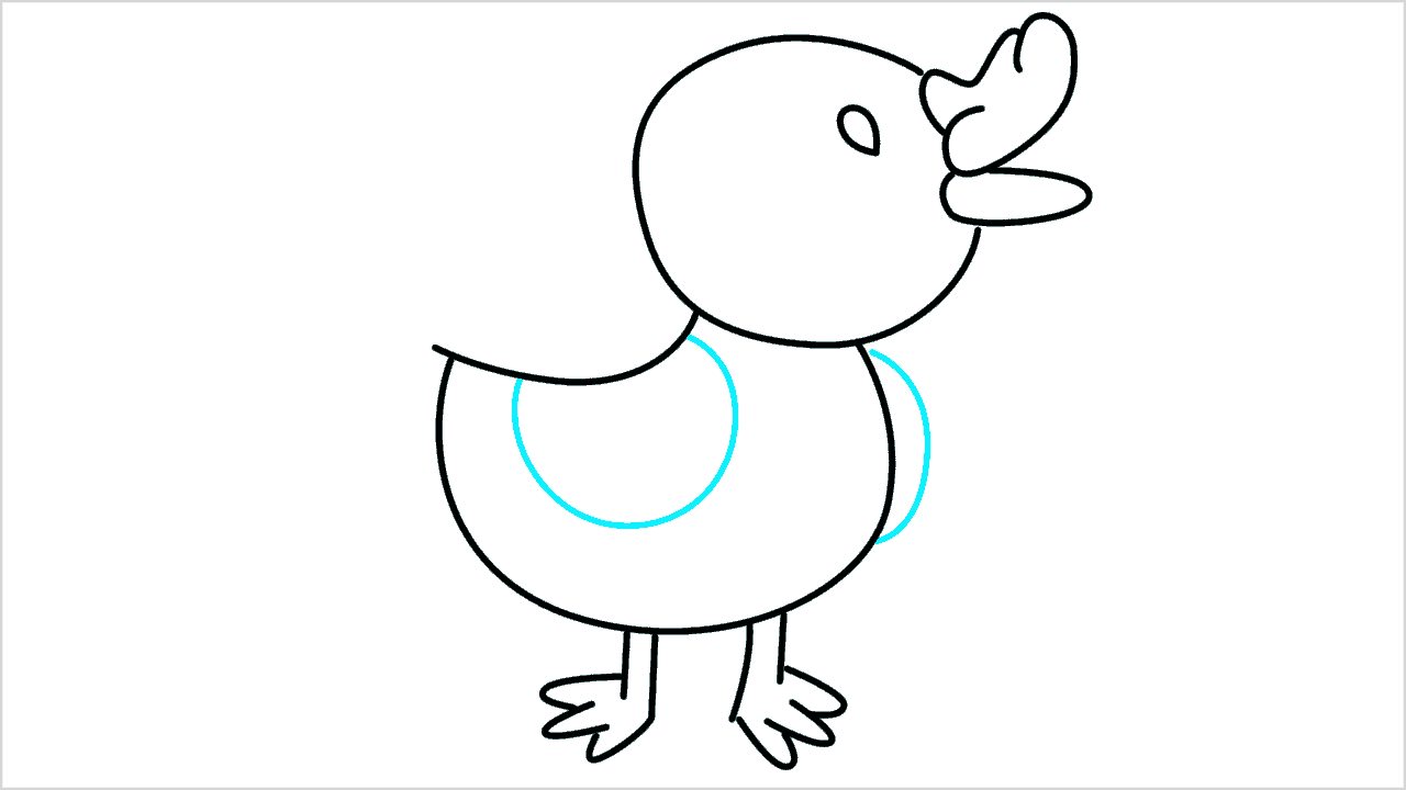 Cómo dibujar un Pato (duckling) Paso a Paso (6)