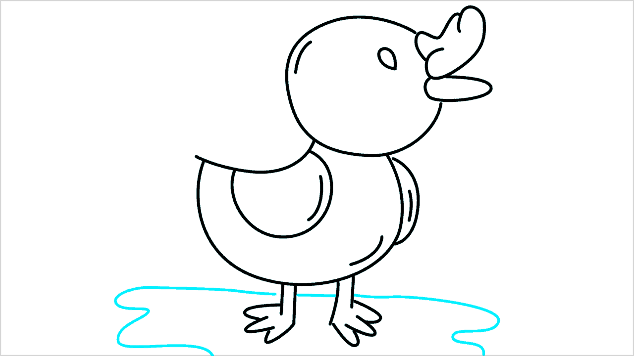 Cómo dibujar un Pato (duckling) Paso a Paso (8)