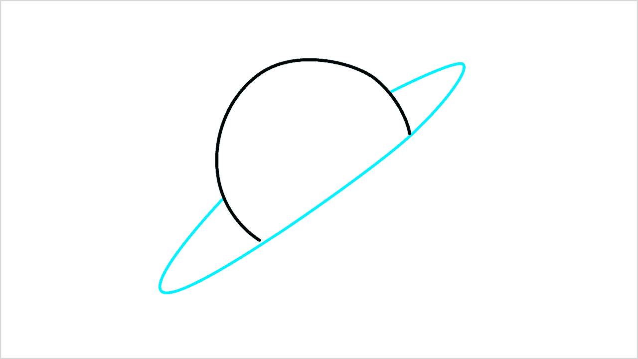 Cómo dibujar un Saturno paso a paso (2)