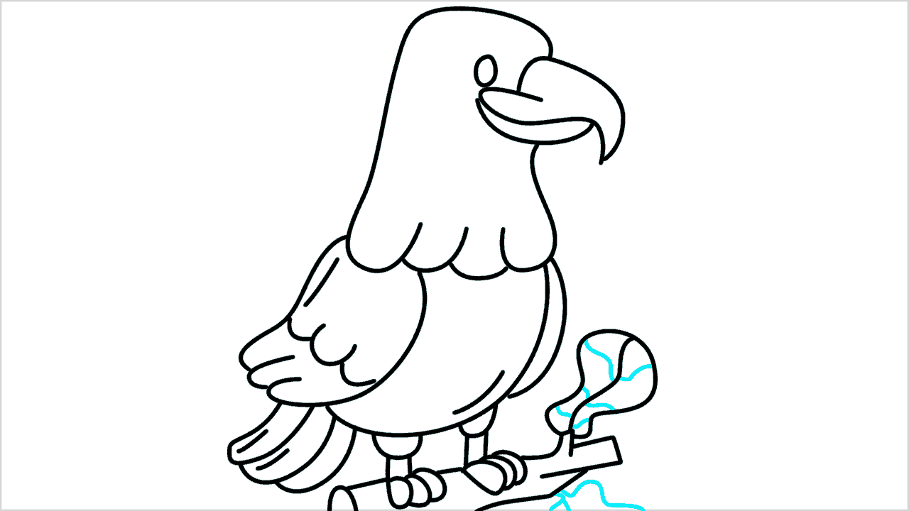 Cómo dibujar un águila paso a paso (11)