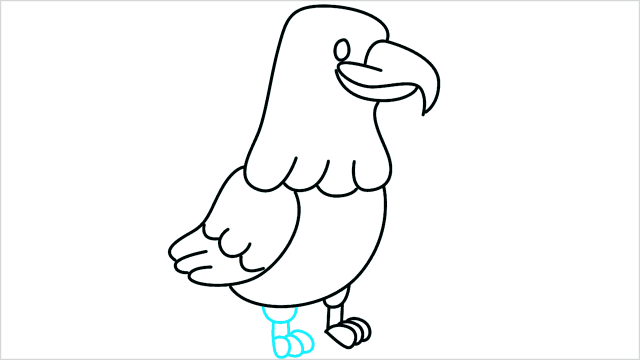 Cómo dibujar un águila paso a paso (7)