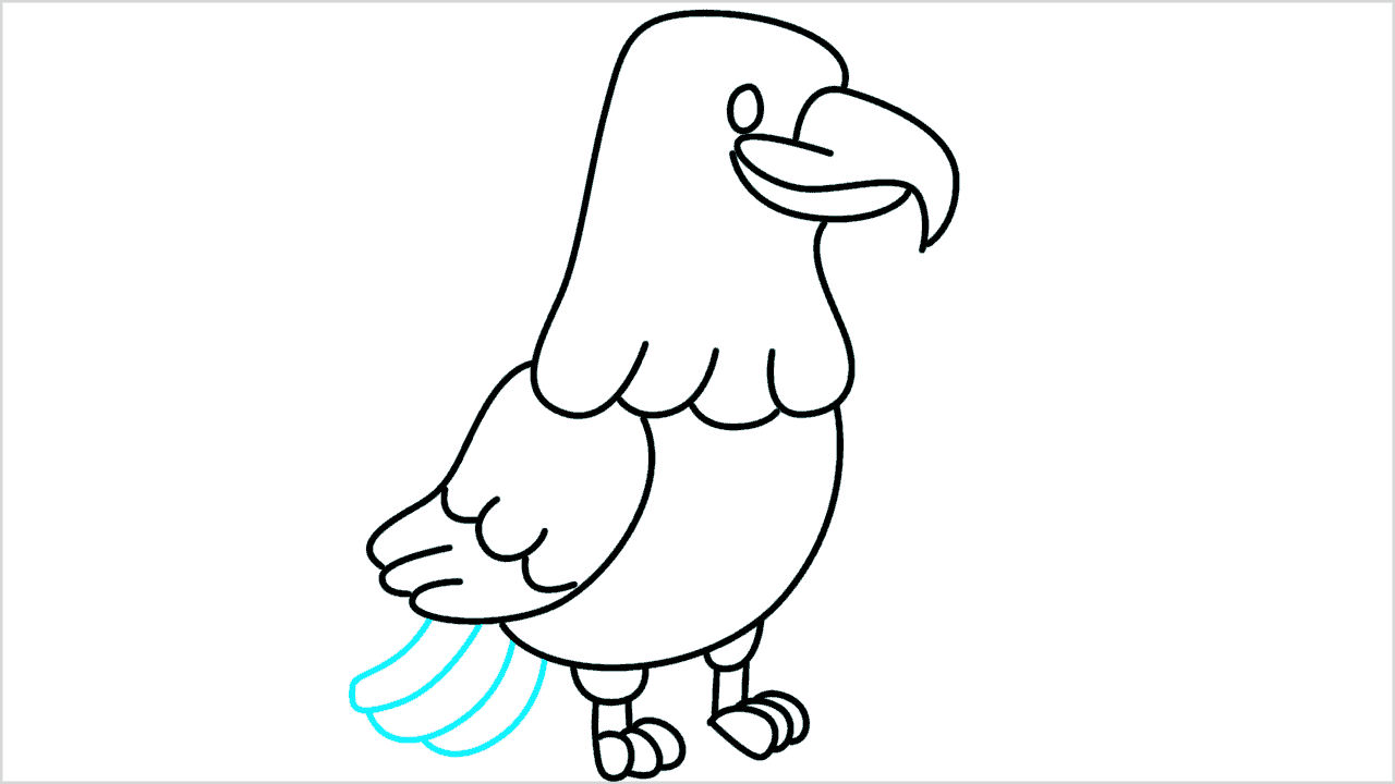 Cómo dibujar un águila paso a paso (8)