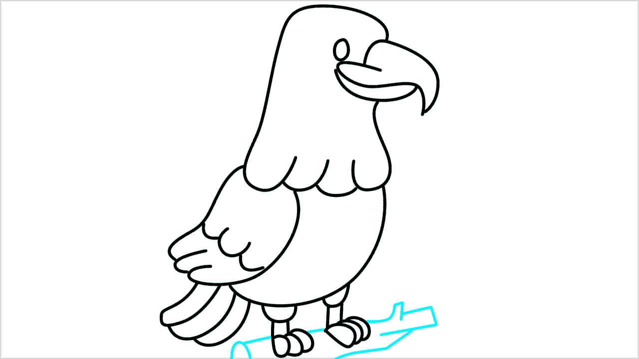 Cómo dibujar un águila paso a paso (9)
