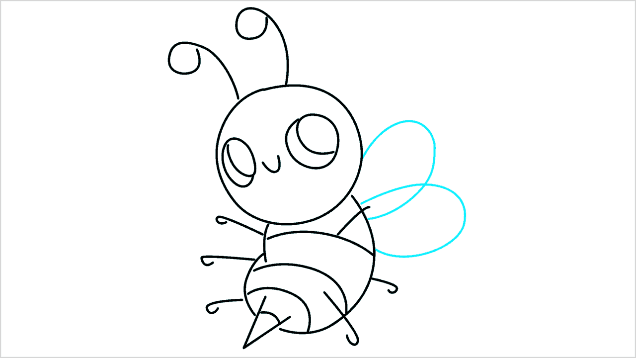 Cómo dibujar un ataque de abejas paso a paso (7)