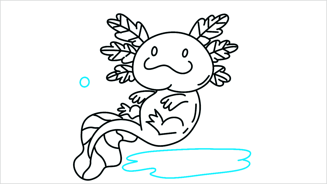Cómo dibujar un axolotl paso a paso (12)