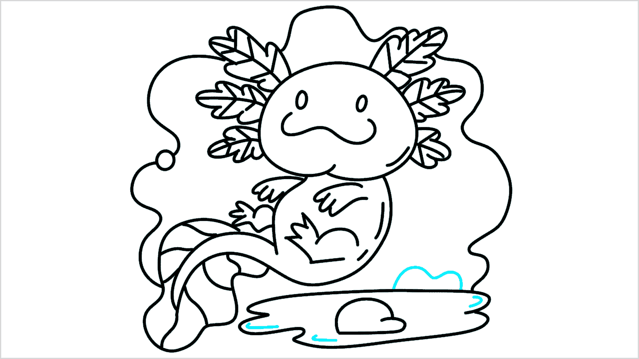 Cómo dibujar un axolotl paso a paso (14)