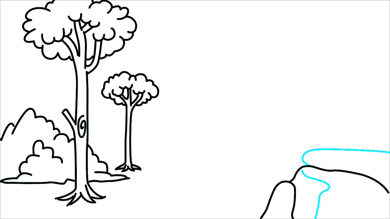 Cómo dibujar un bosque paso a paso (6)