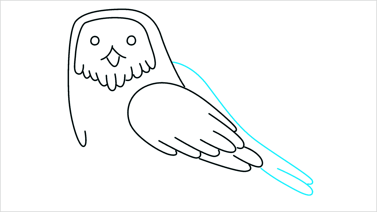 Cómo dibujar un búho paso a paso (7)