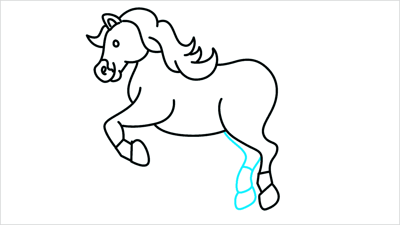 Cómo dibujar un caballo gordo paso a paso (9)