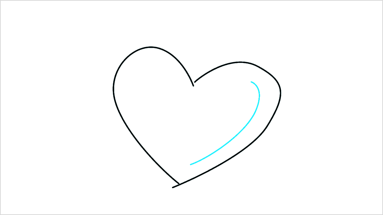 Cómo dibujar un corazón con una flecha paso a paso (3)