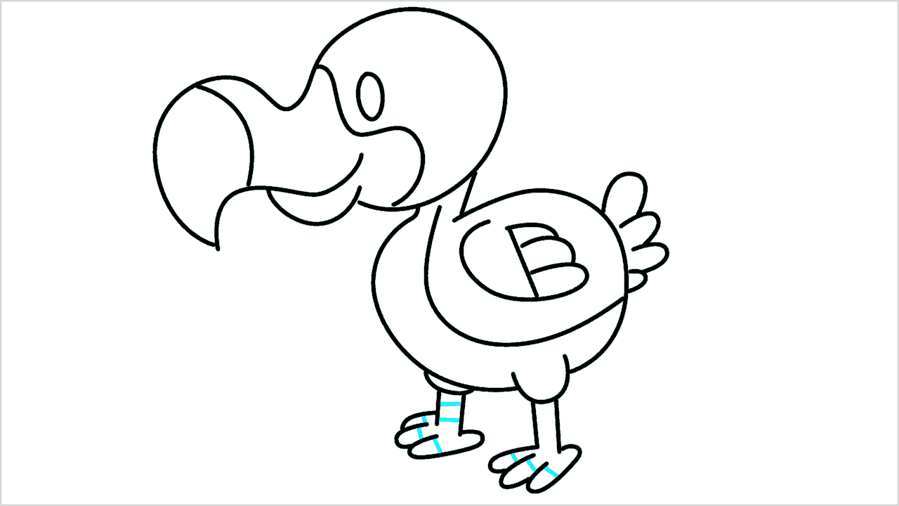 Cómo dibujar un dodo paso a paso (10)