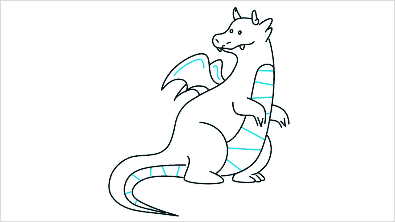 Cómo dibujar un dragón paso a paso (10)
