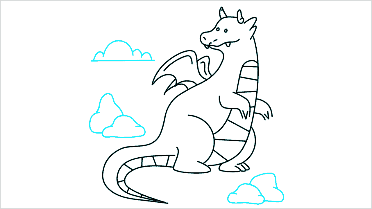 Cómo dibujar un dragón paso a paso (11)