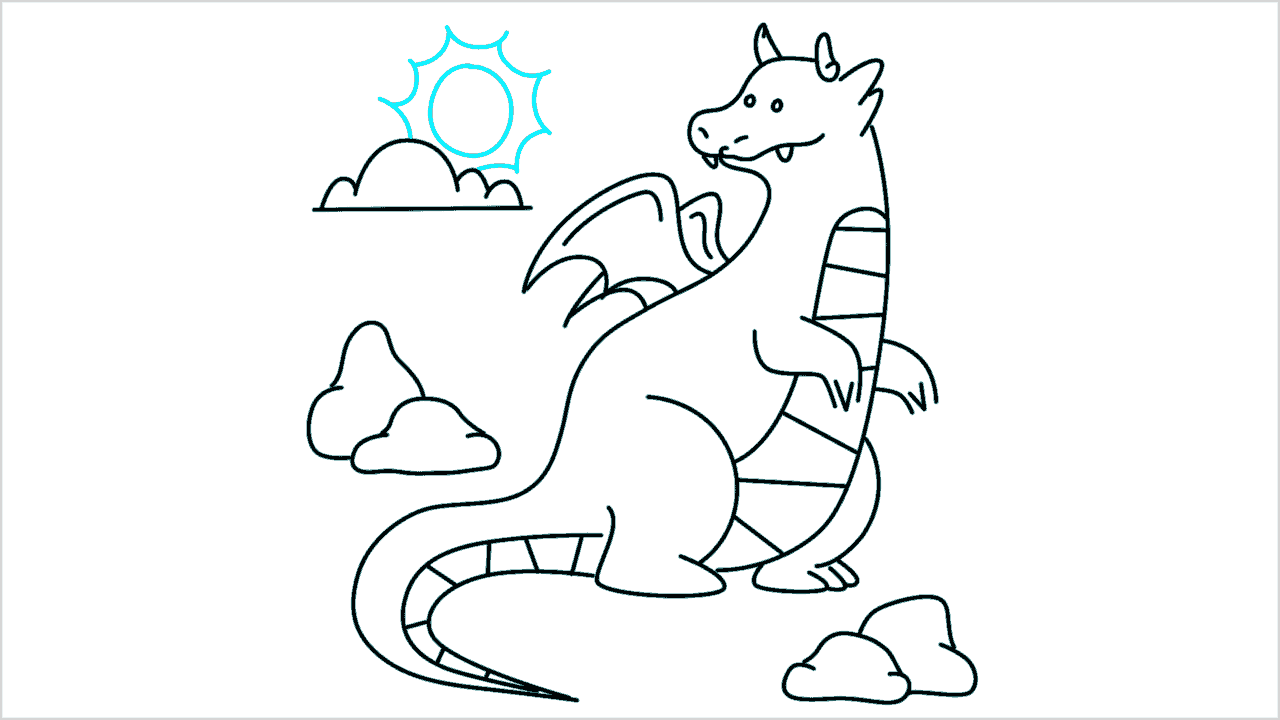 Cómo dibujar un dragón paso a paso (12)