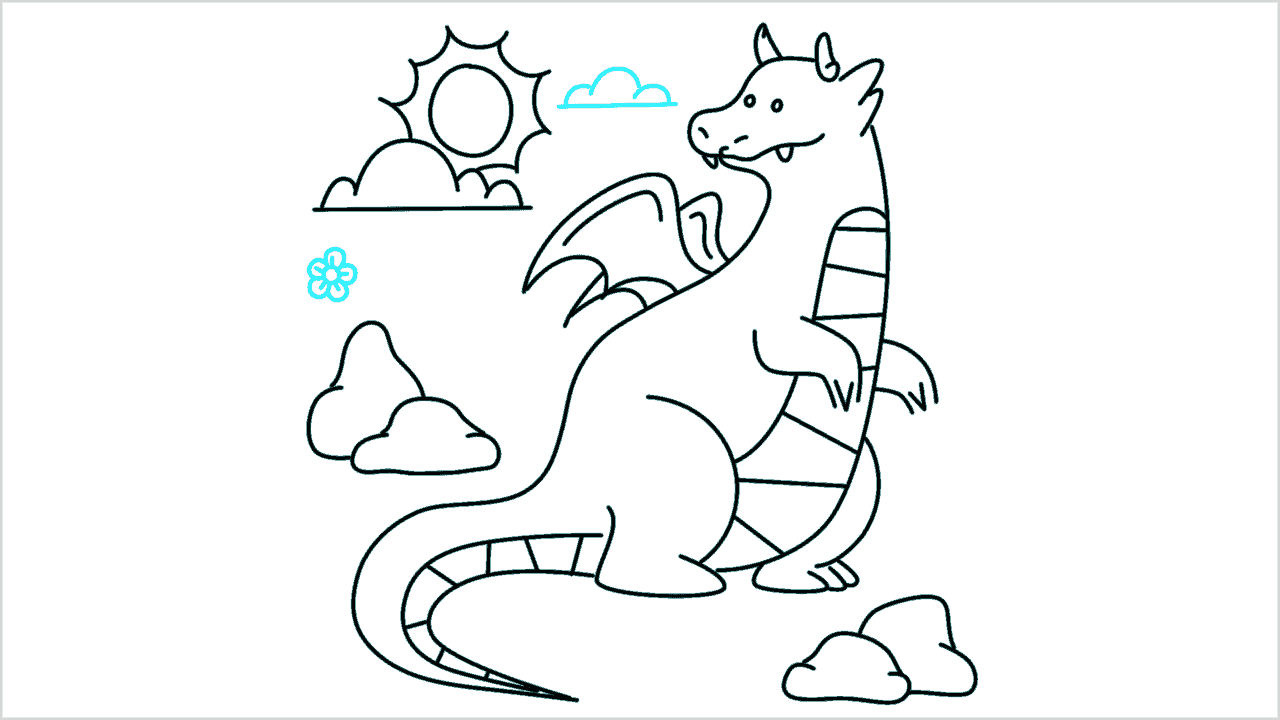 Cómo dibujar un dragón paso a paso (13)