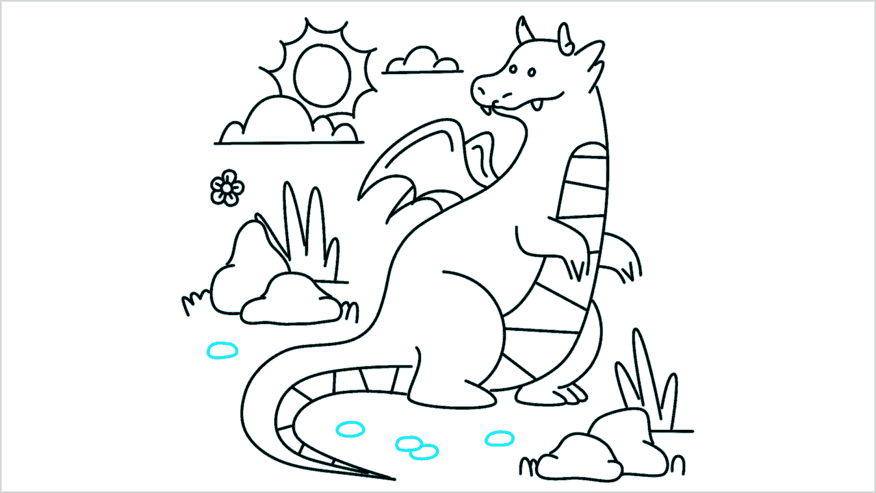 Cómo dibujar un dragón paso a paso (15)