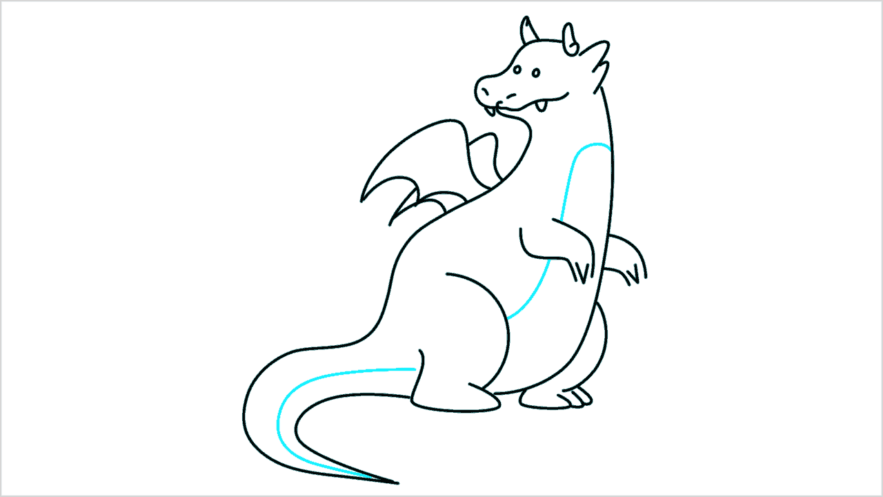 Cómo dibujar un dragón paso a paso (9)