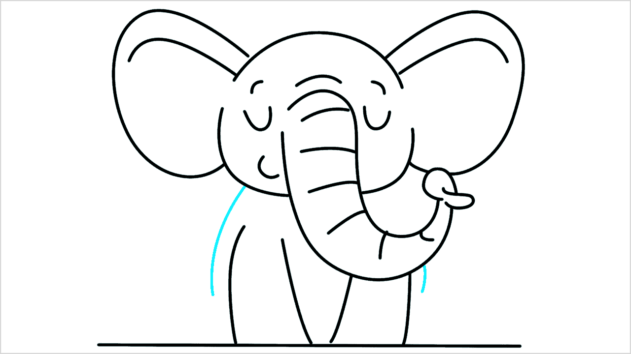 Cómo dibujar un elefante meditando paso a paso (10)