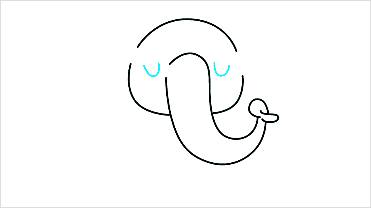 Cómo dibujar un elefante meditando paso a paso (4)