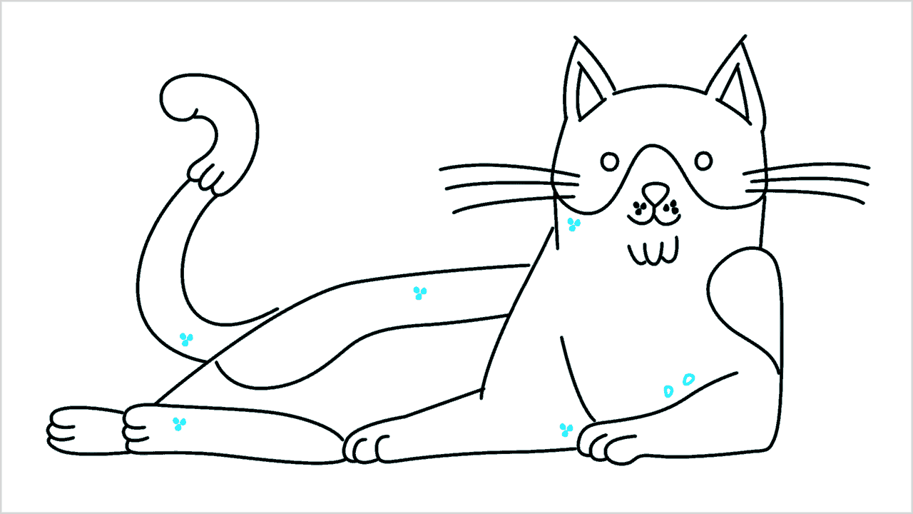 Cómo dibujar un gato paso a paso (13)