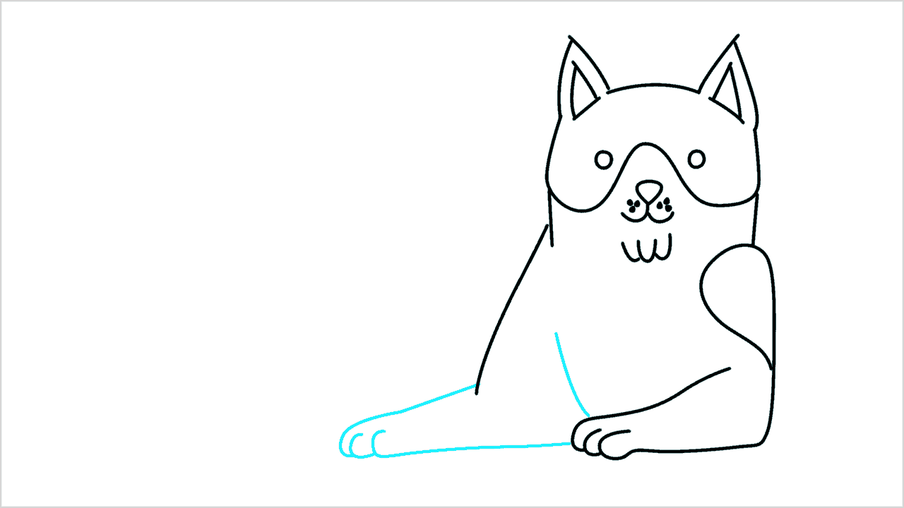 Cómo dibujar un gato paso a paso (8)