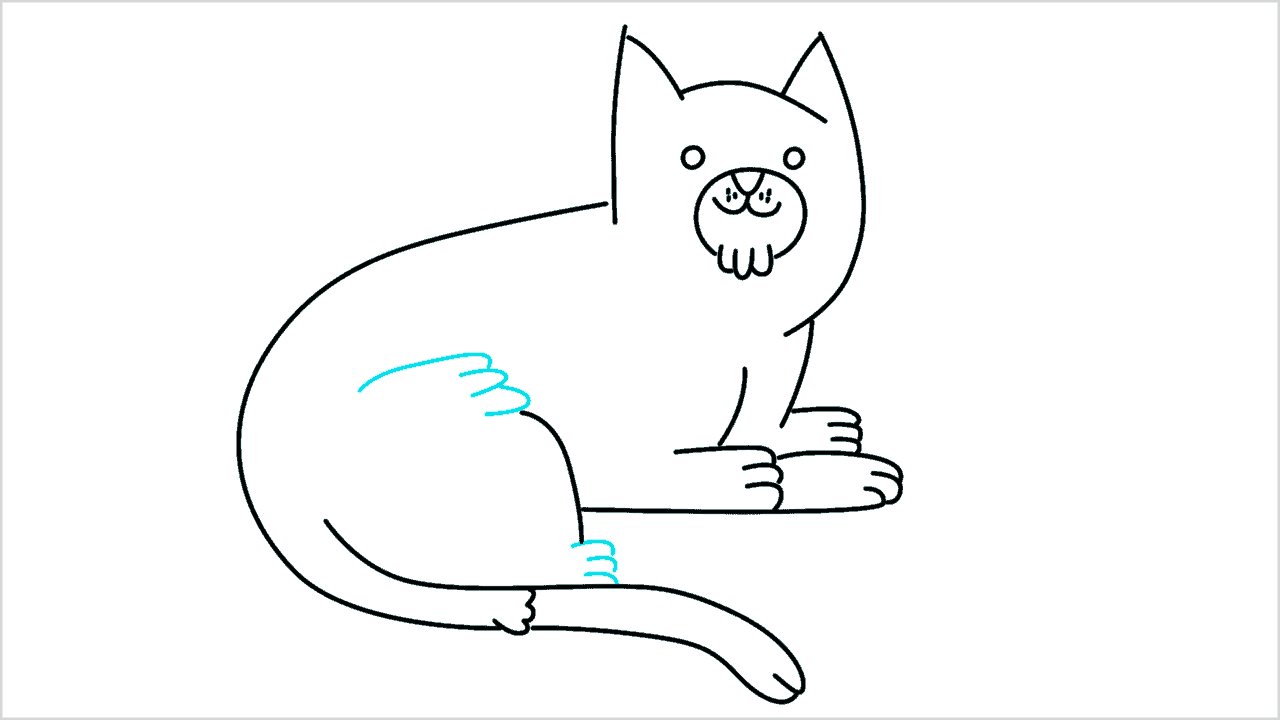 Cómo dibujar un gato (siamese) paso a paso (10)