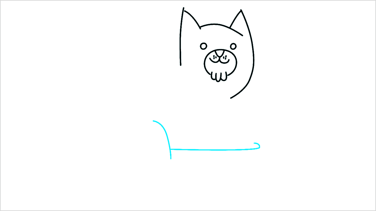 Cómo dibujar un gato (siamese) paso a paso (6)