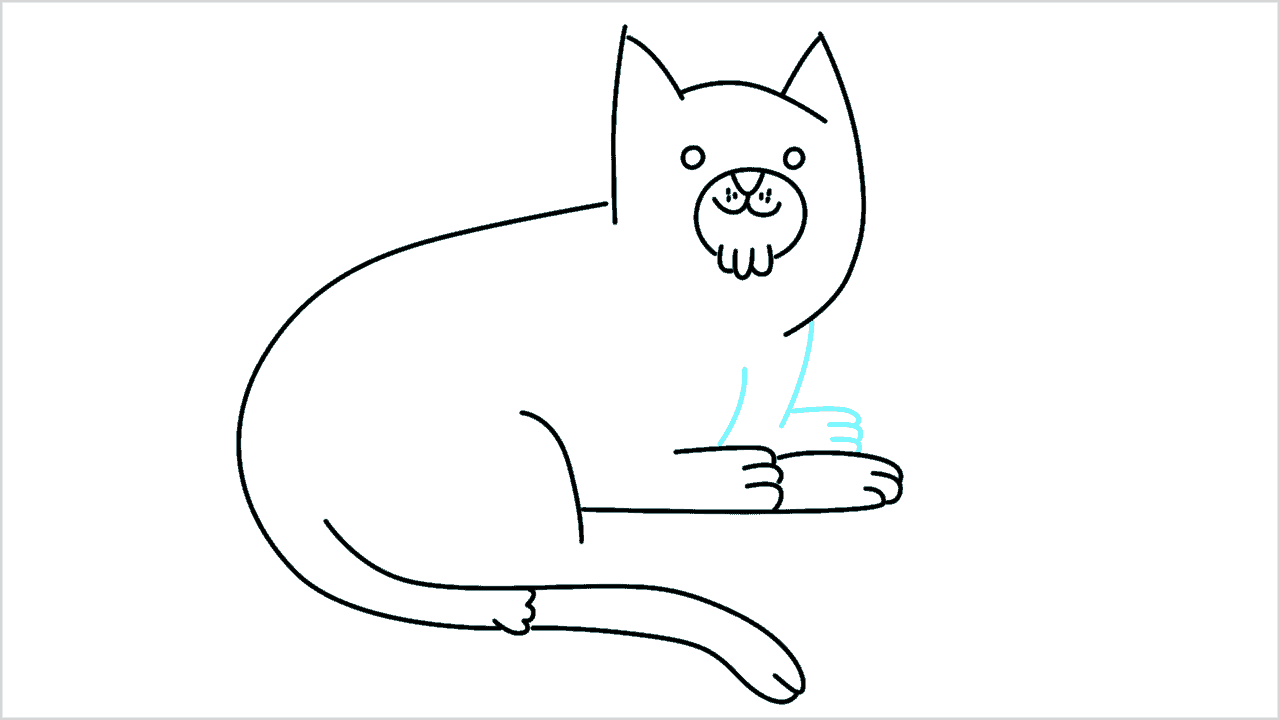 Cómo dibujar un gato (siamese) paso a paso (9)