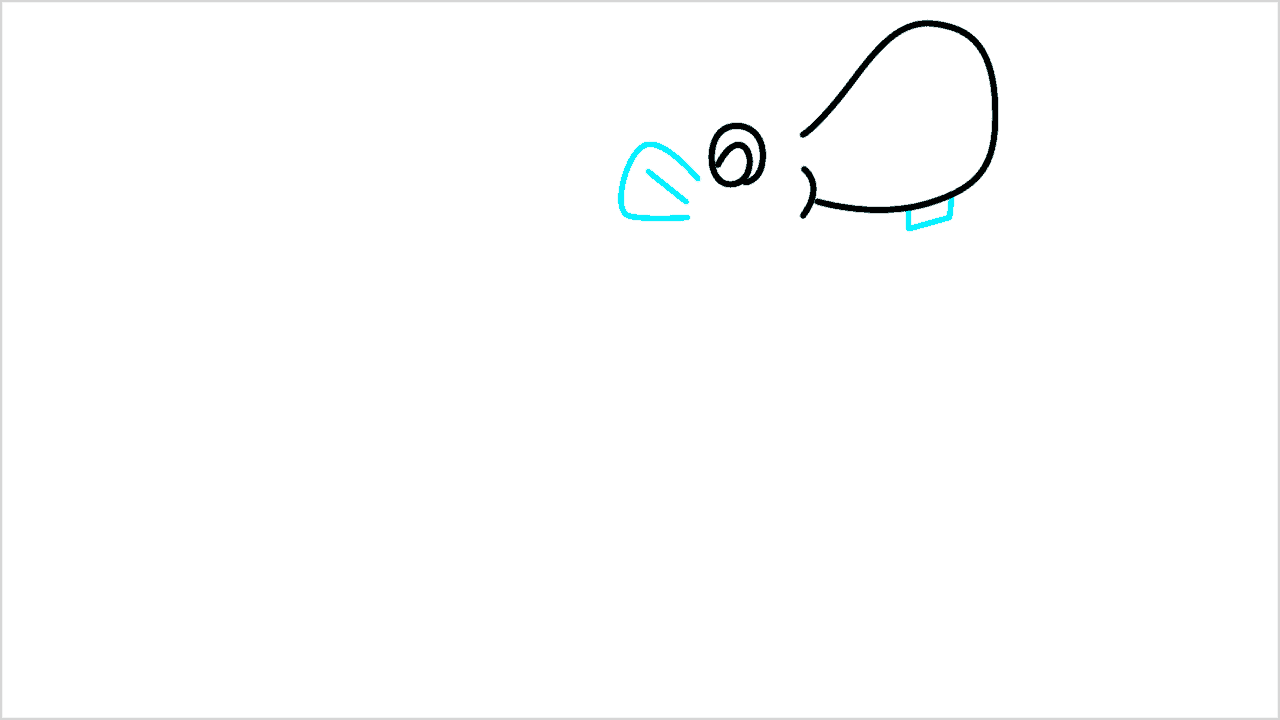 Cómo dibujar un hipopótamo paso a paso (3)