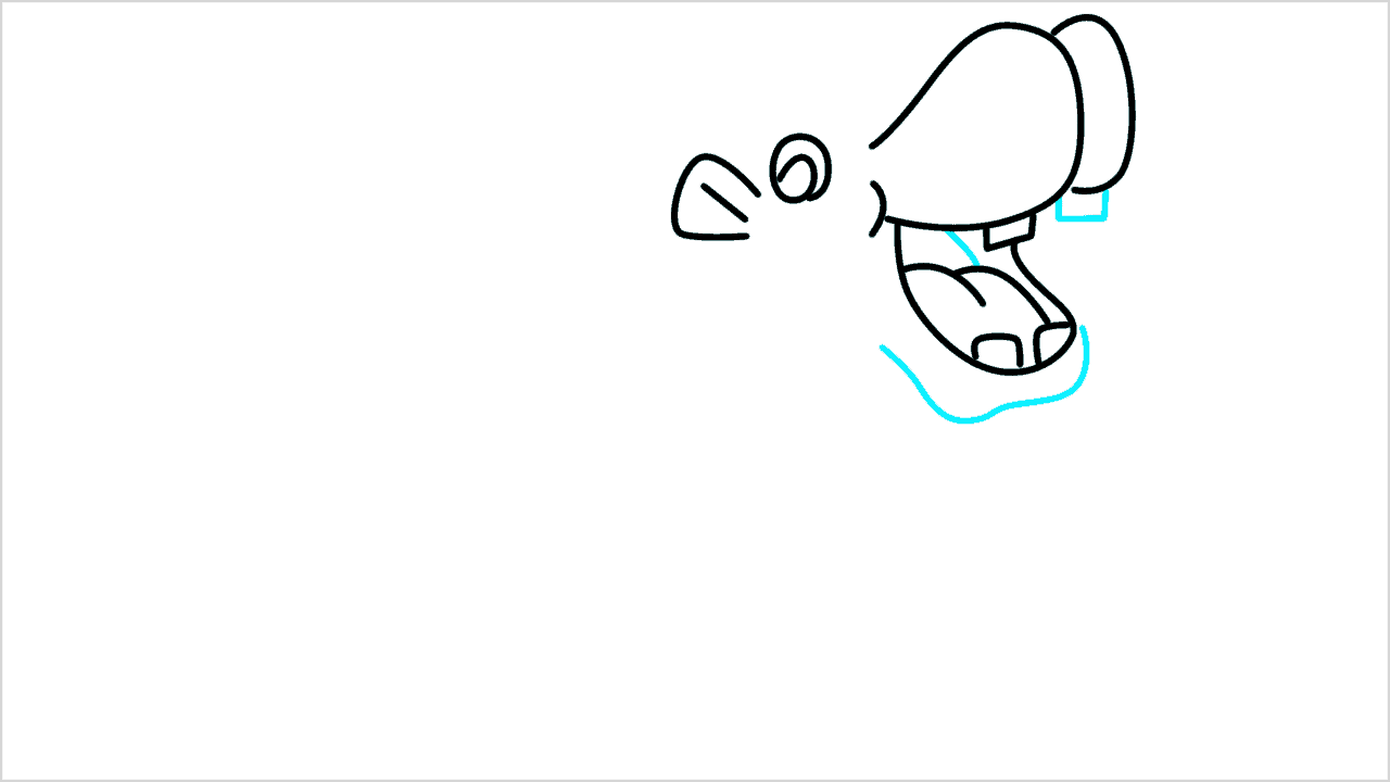 Cómo dibujar un hipopótamo paso a paso (6)