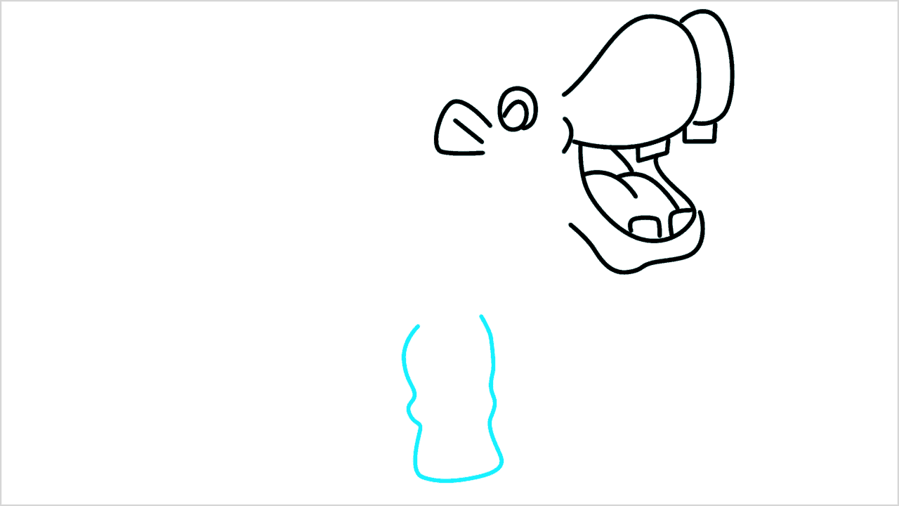 Cómo dibujar un hipopótamo paso a paso (7)