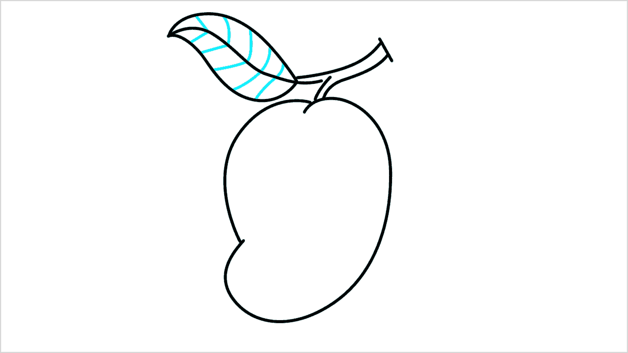 Cómo dibujar un mango paso a paso (5)