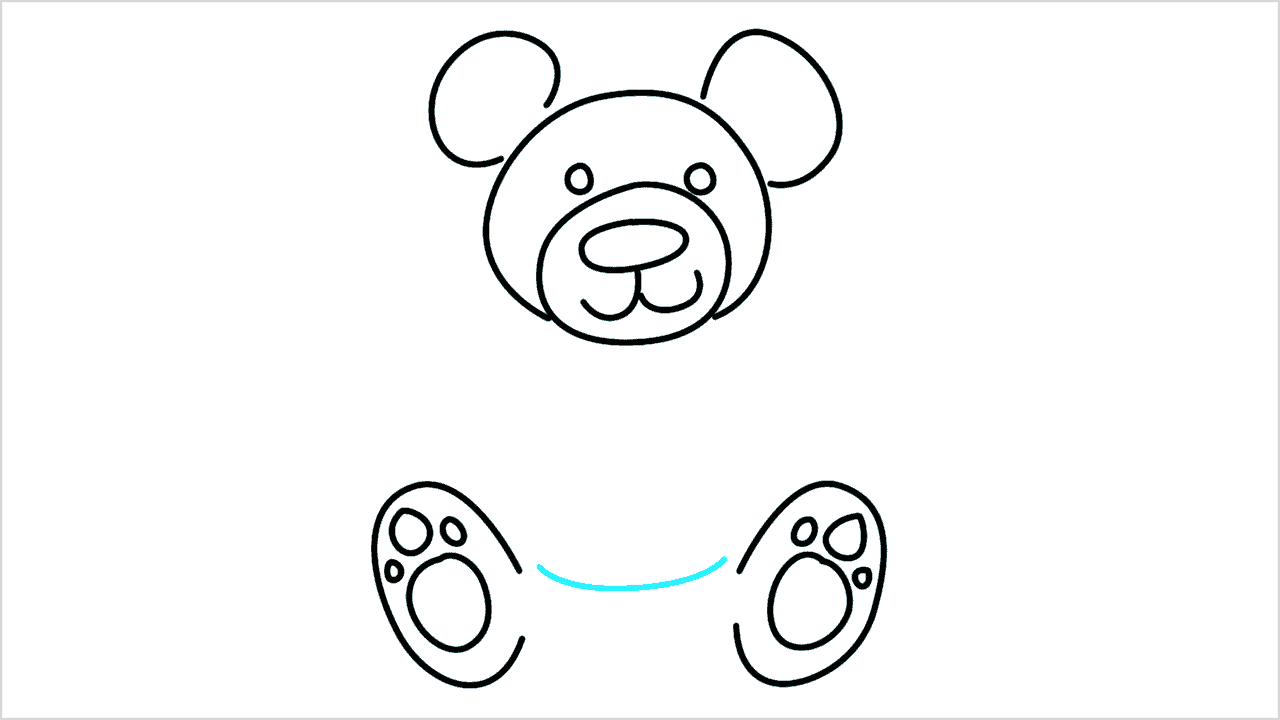 Cómo dibujar un oso de peluche paso a paso (7)