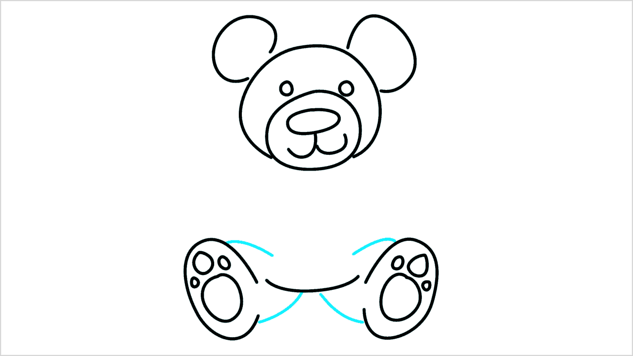 Cómo dibujar un oso de peluche paso a paso (8)