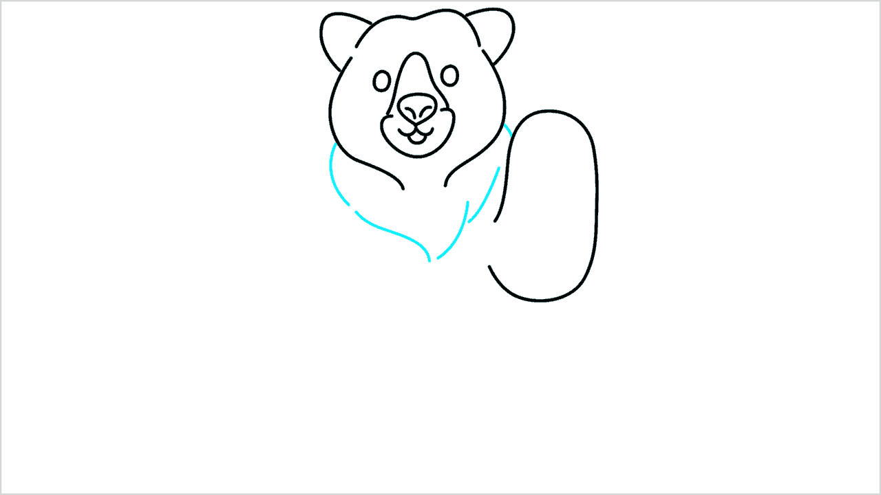 Cómo dibujar un oso (grizzly bear) paso a paso (7)